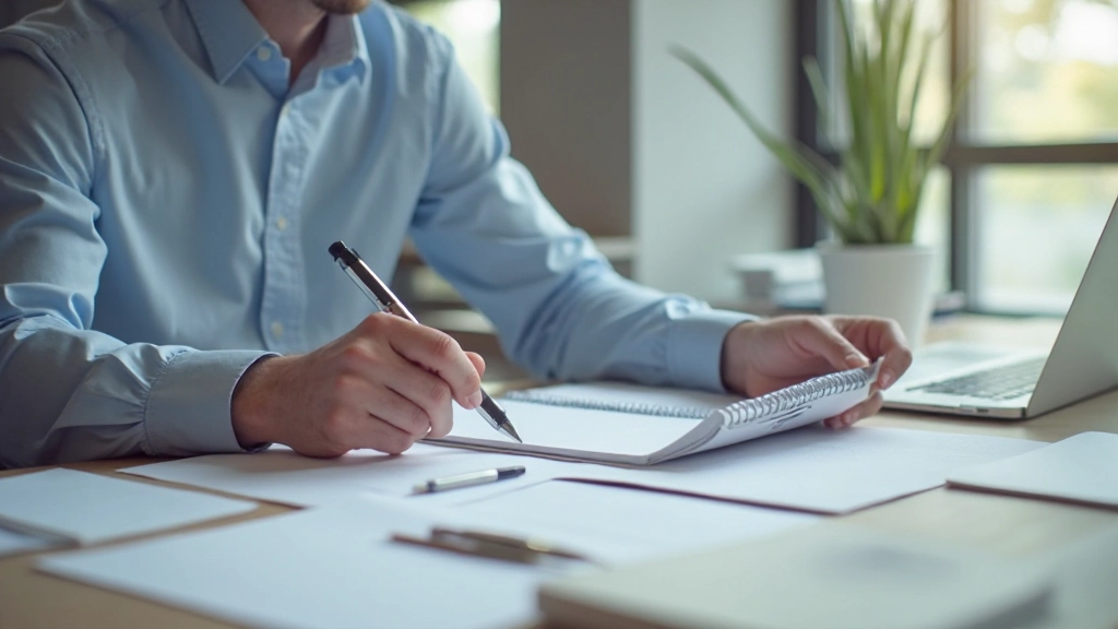 Professionell arbetare använder tidsblockeringsmetod med kalender och planeringsverktyg