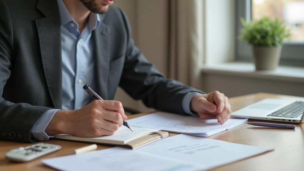 Anteckningsbok med målsättningsramverk och handskrivna mål